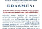 Erasmus+ Natječaj za financiranje mobilnosti nastavnika i nenastavnog osoblja